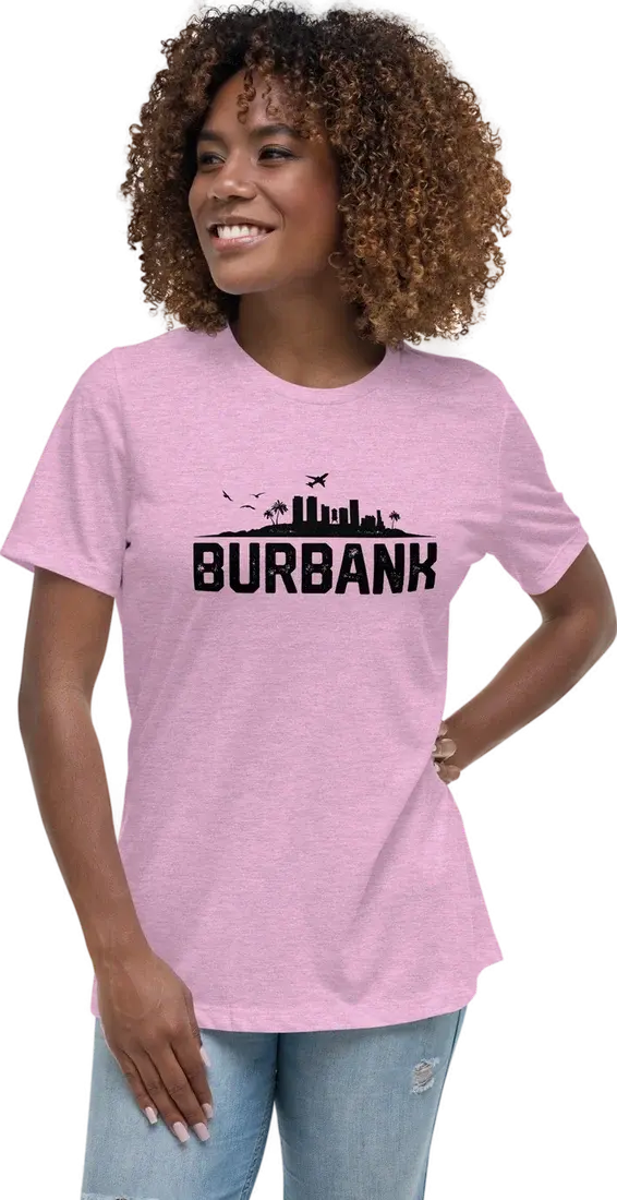 Women's Relaxed T-Shirt - Burbank Silhouette